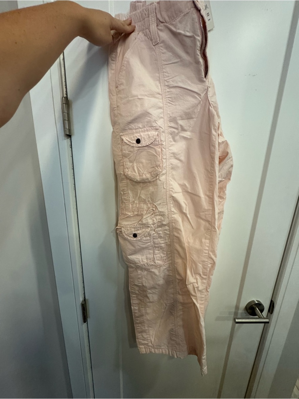 Urban Outfitters Light Pink Cargo Capris